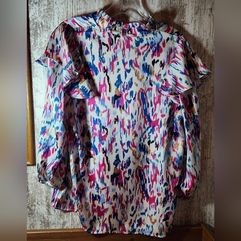 Source Unknown Multicolor Abstract Blouse - Picture 3 of 3